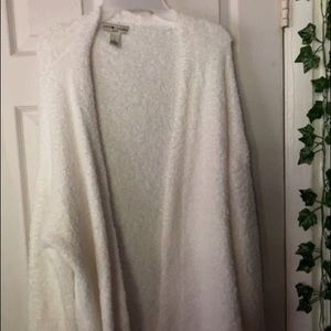 Womens white fuzzy jacket